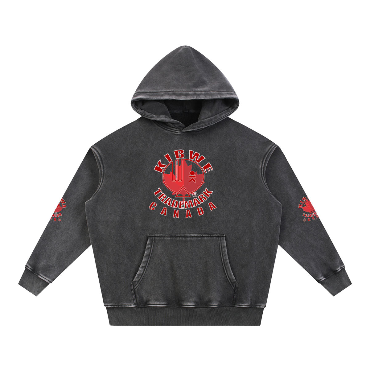 Snow Wash Fleece Oversize Hoodie