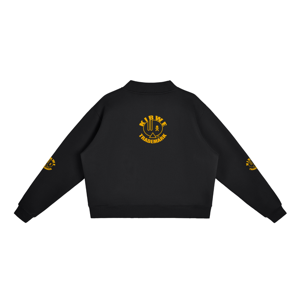 Essential Fleece Mock-Neck Crew Sweatshirt