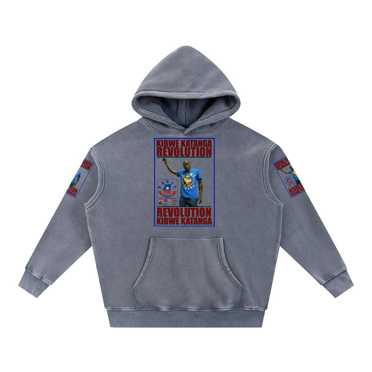 Snow Wash Fleece Oversize Hoodie