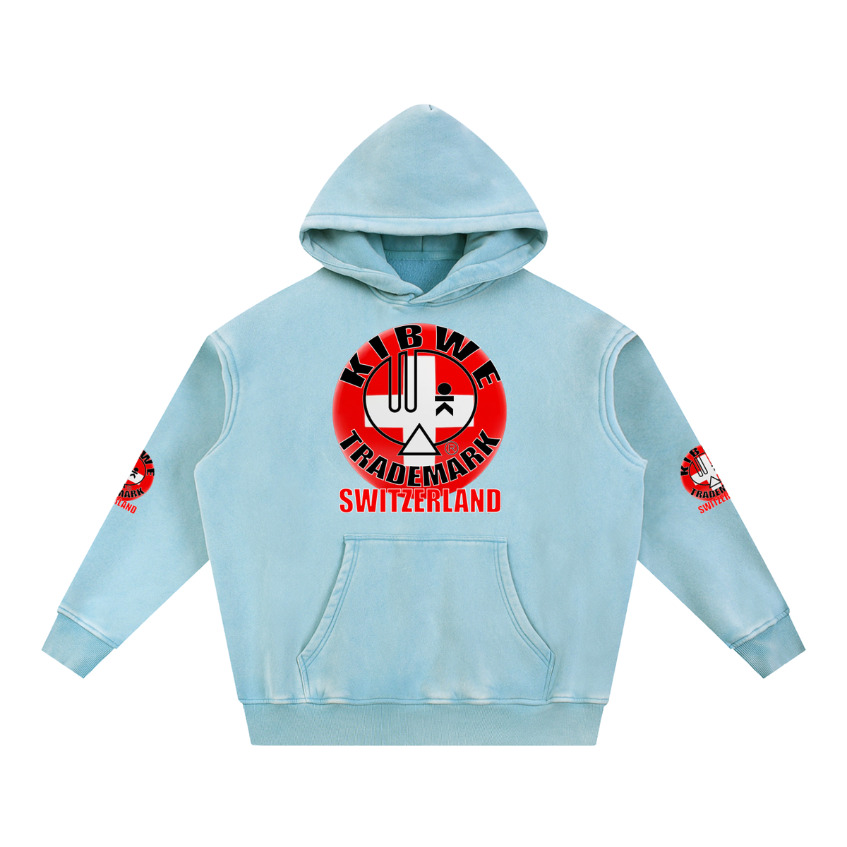 Snow Wash Fleece Oversize Hoodie
