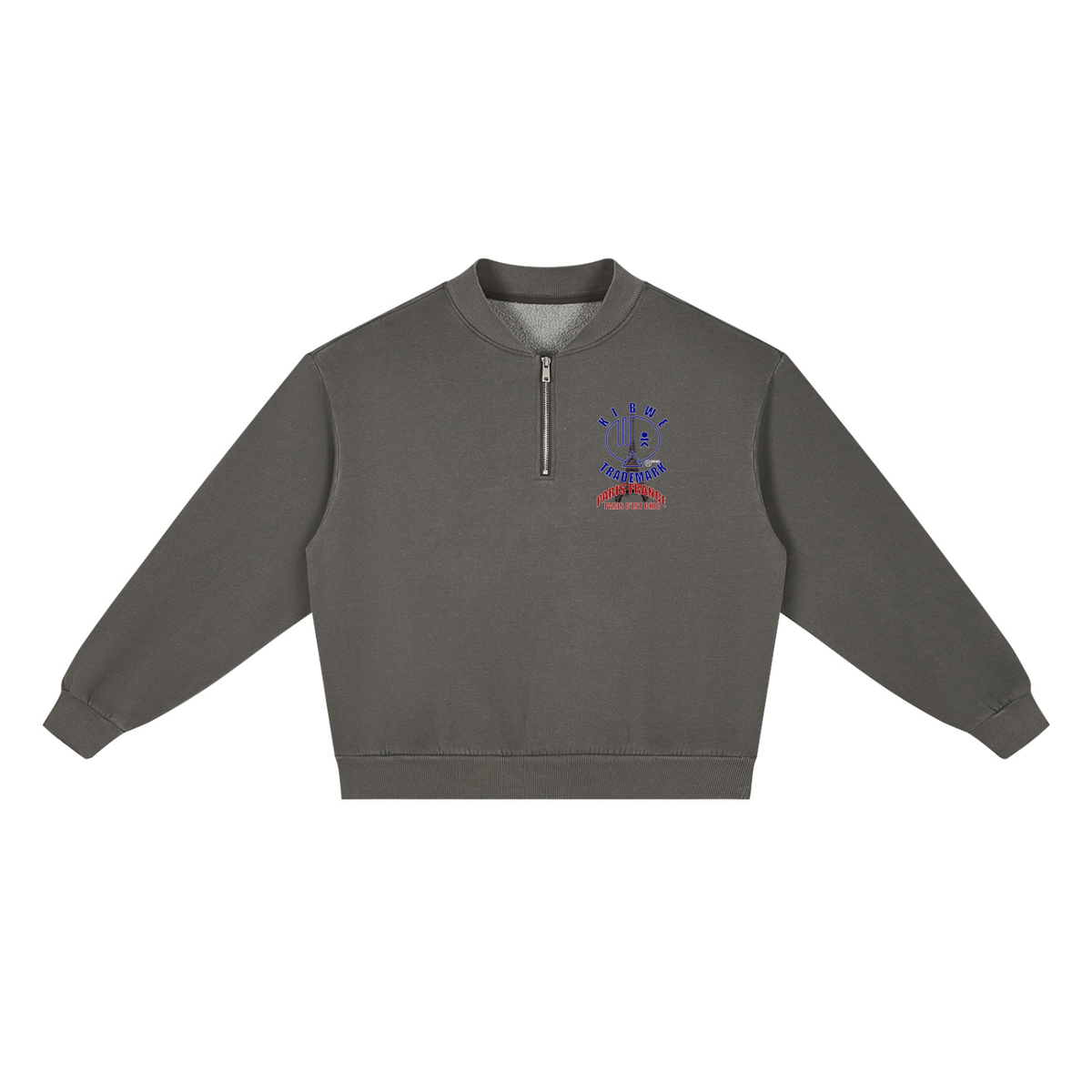 Unisex Vintage Wash Fleece Quarter Zip Sweatshirt