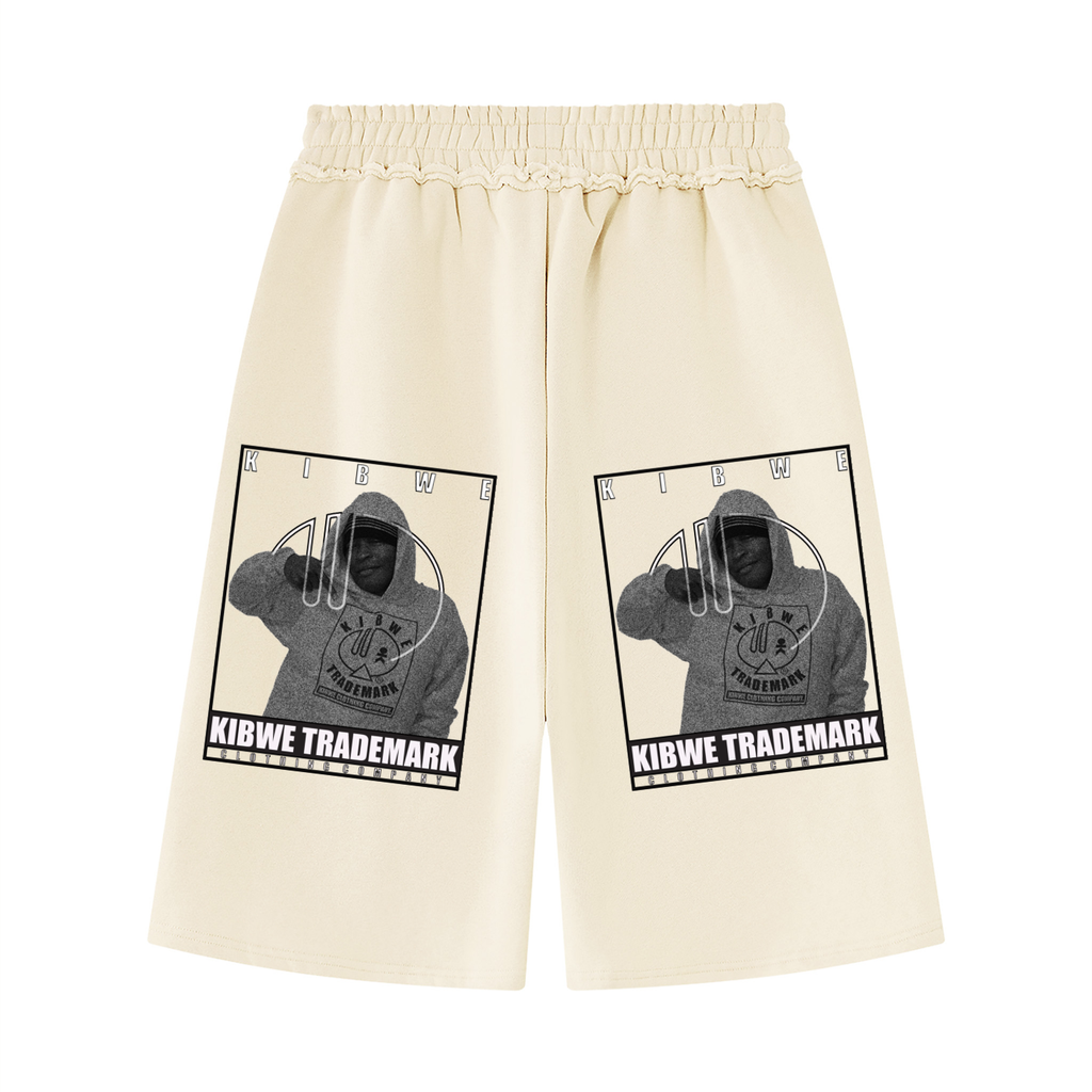 Unisex Raw Edge Fleece Shorts