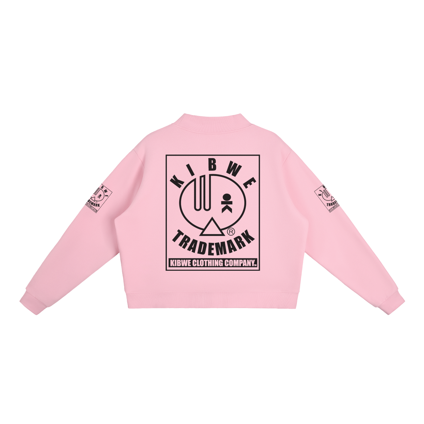Essential Fleece Mock-Neck Crew Sweatshirt