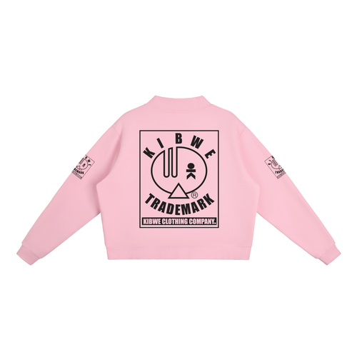 Essential Fleece Mock-Neck Crew Sweatshirt