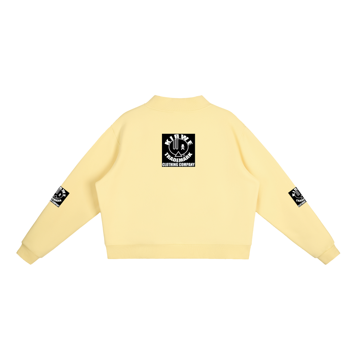 Essential Fleece Mock-Neck Crew Sweatshirt