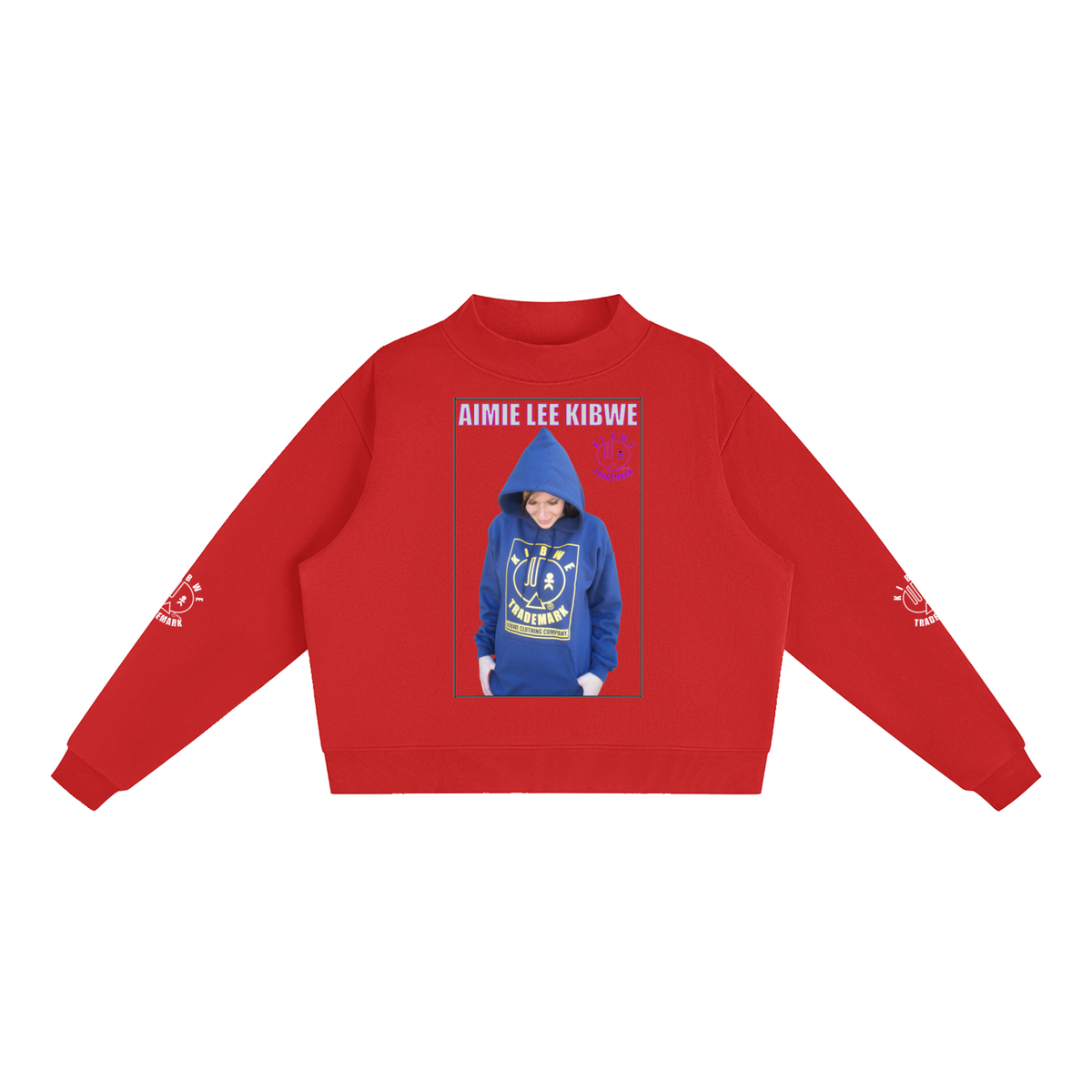 Essential Fleece Mock-Neck Crew Sweatshirt