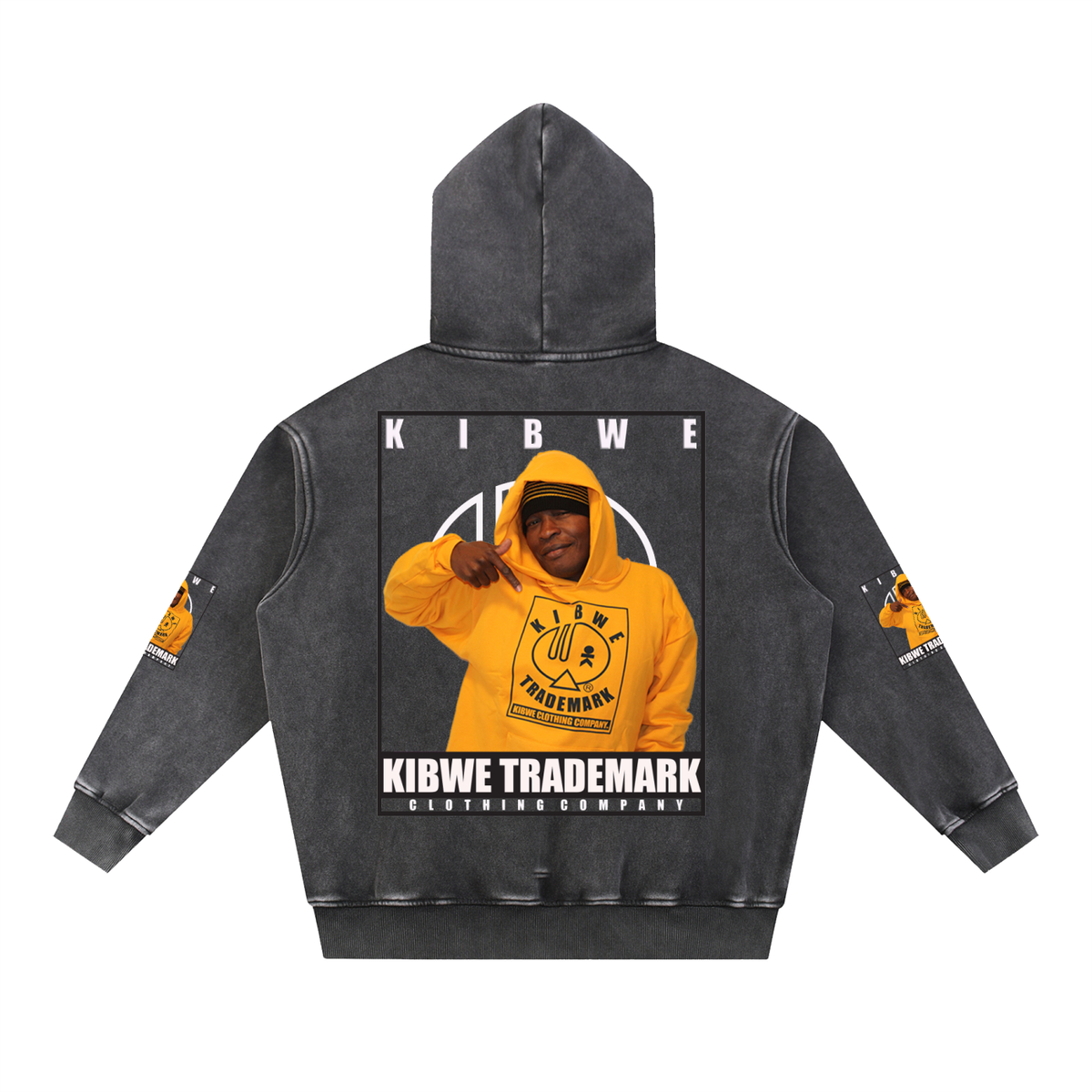 Snow Wash Fleece Oversize Hoodie