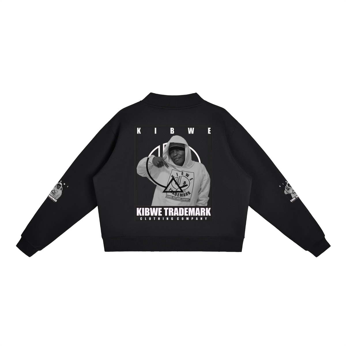 Essential Fleece Mock-Neck Crew Sweatshirt