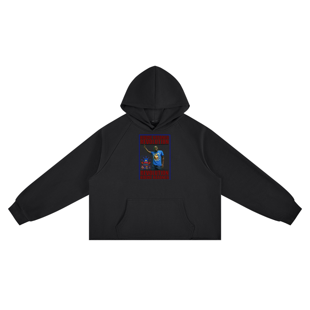 Unisex Vintage Wash Raw Edge Boxy Hoodie
