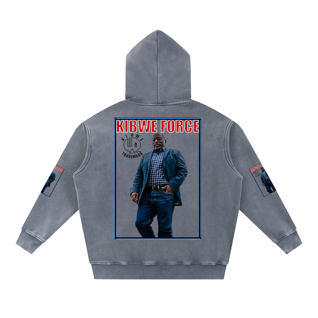 Snow Wash Fleece Oversize Hoodie