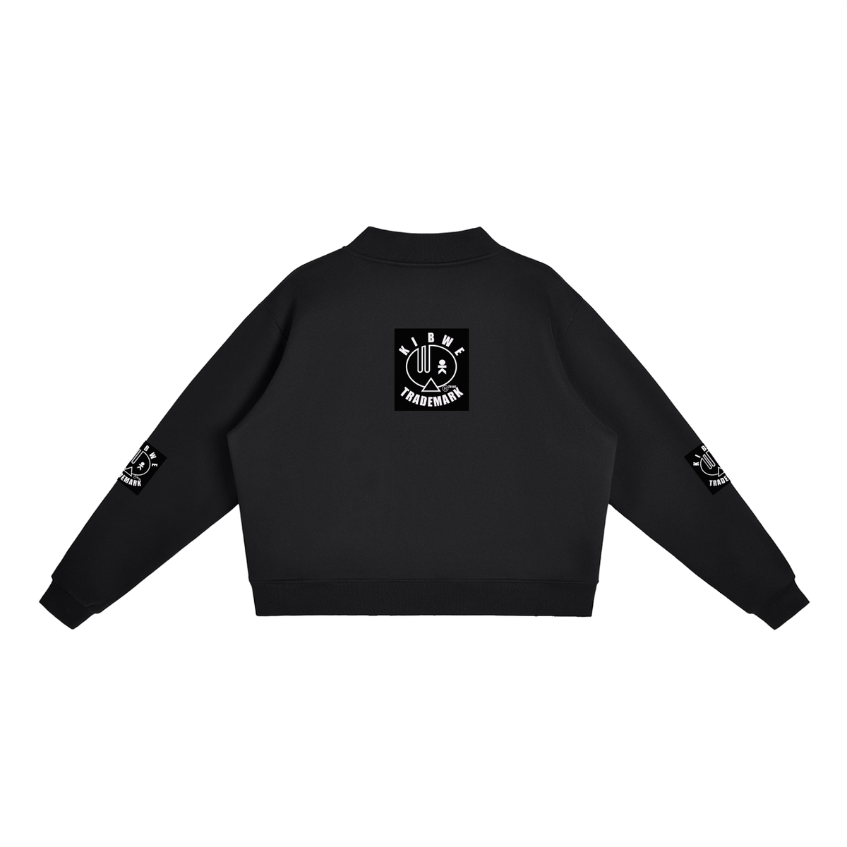 Essential Fleece Mock-Neck Crew Sweatshirt