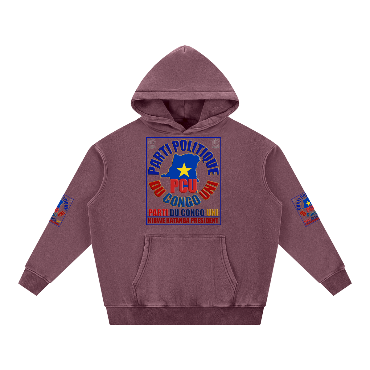 Snow Wash Fleece Oversize Hoodie