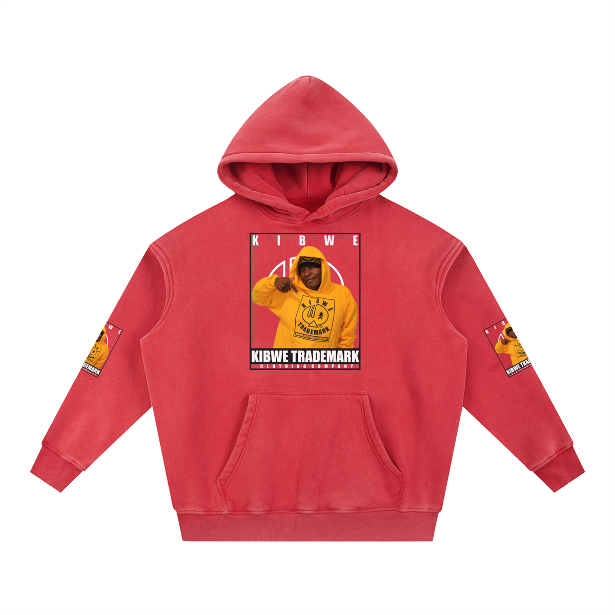 Snow Wash Fleece Oversize Hoodie