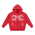 Sunfade Two-way Zipper Boxy Fleece Hoodie