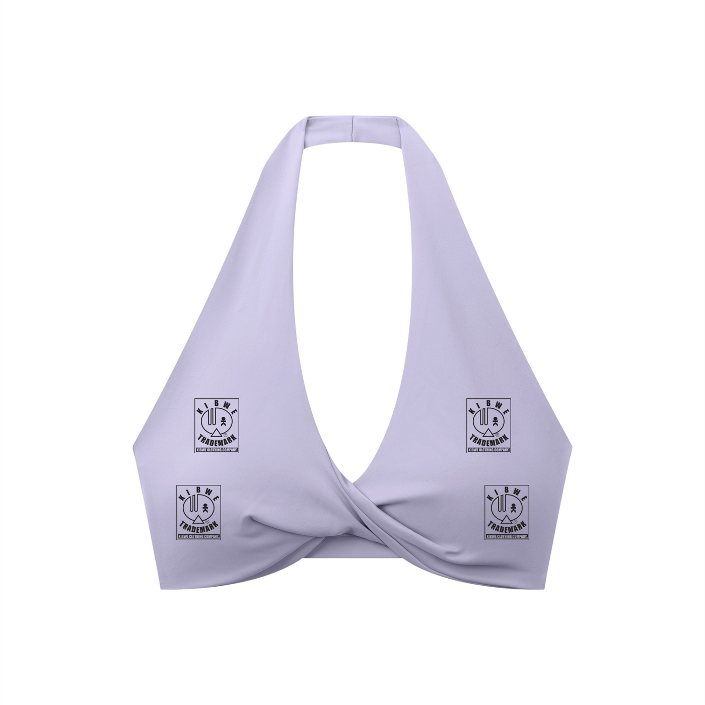 Women's Pleated Halter Sports Bra