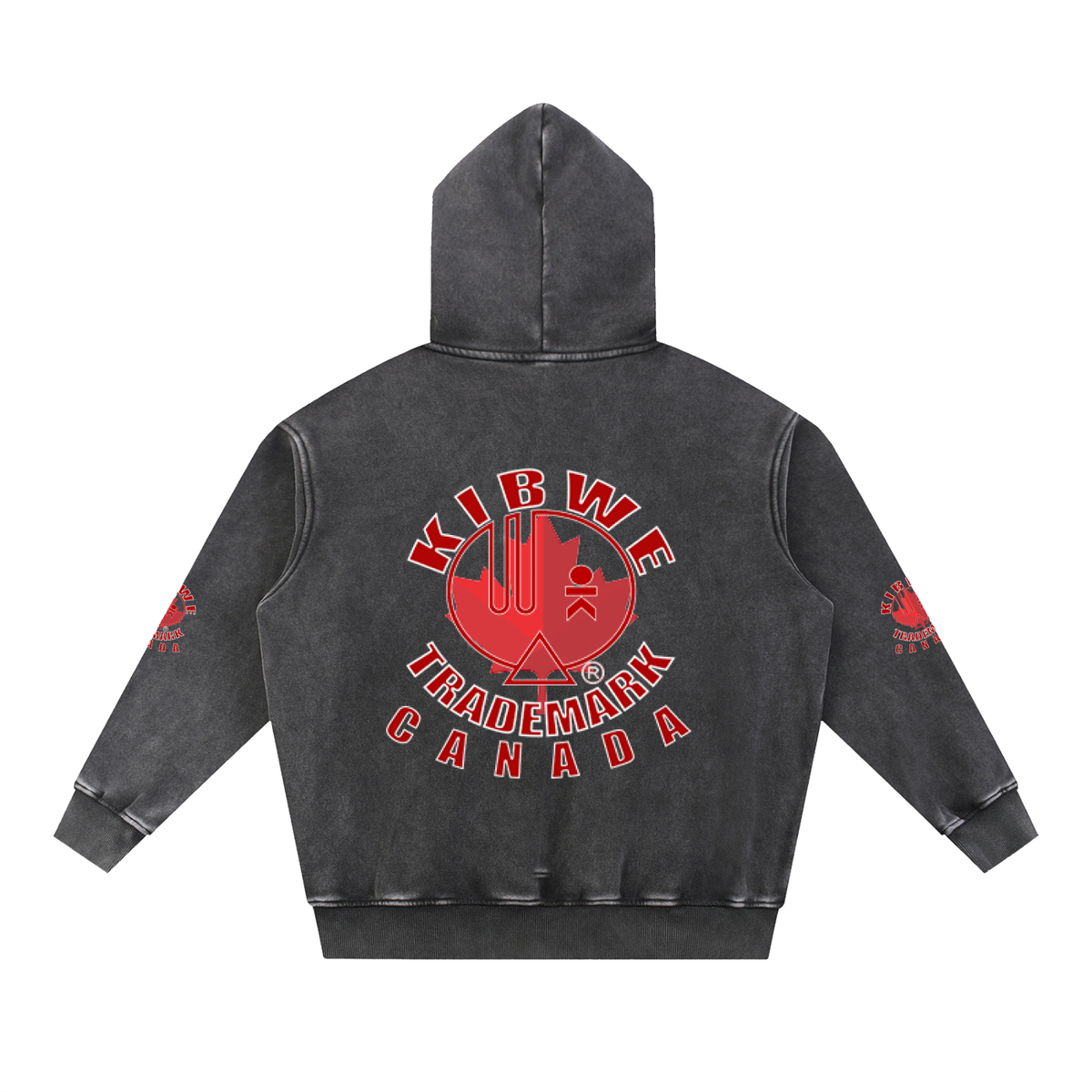 Snow Wash Fleece Oversize Hoodie