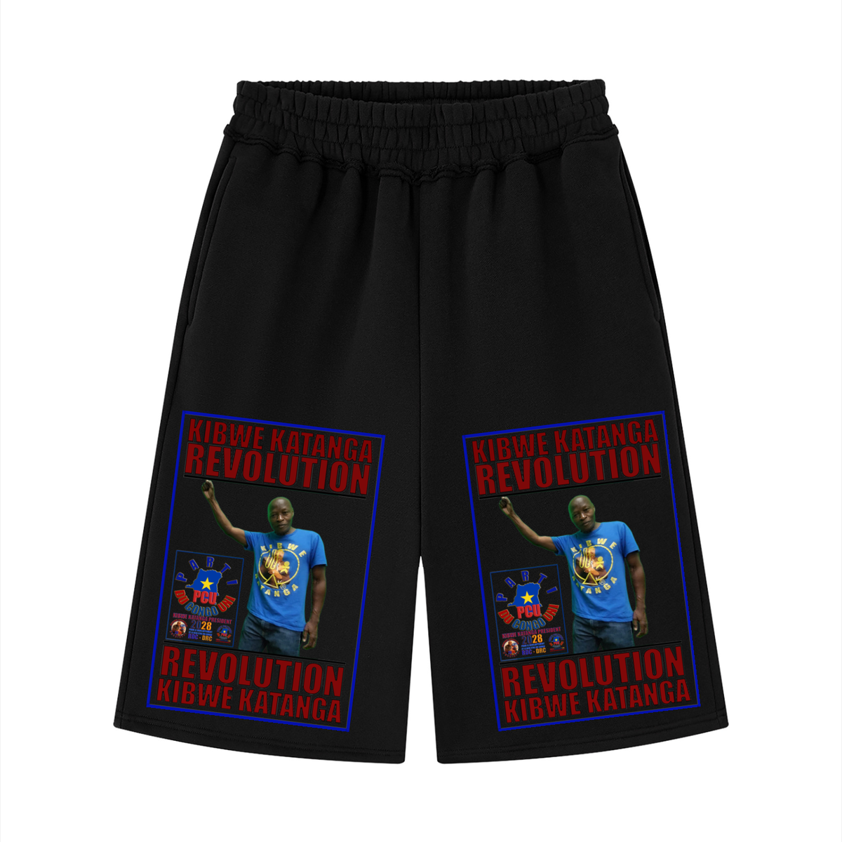 Unisex Raw Edge Fleece Shorts
