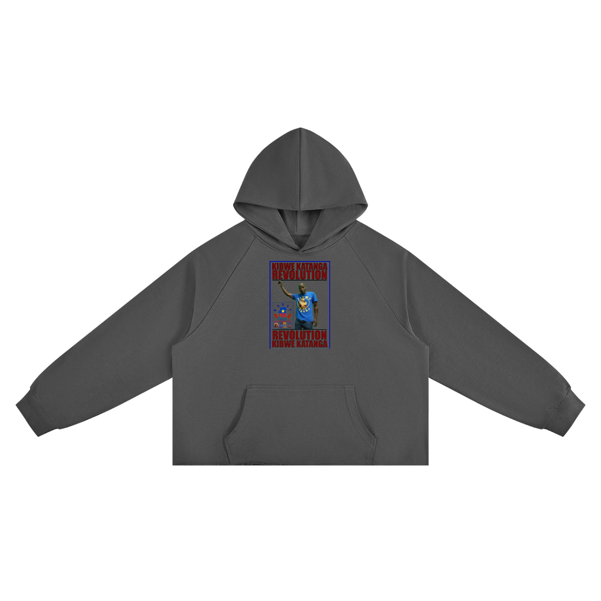 Unisex Vintage Wash Raw Edge Boxy Hoodie