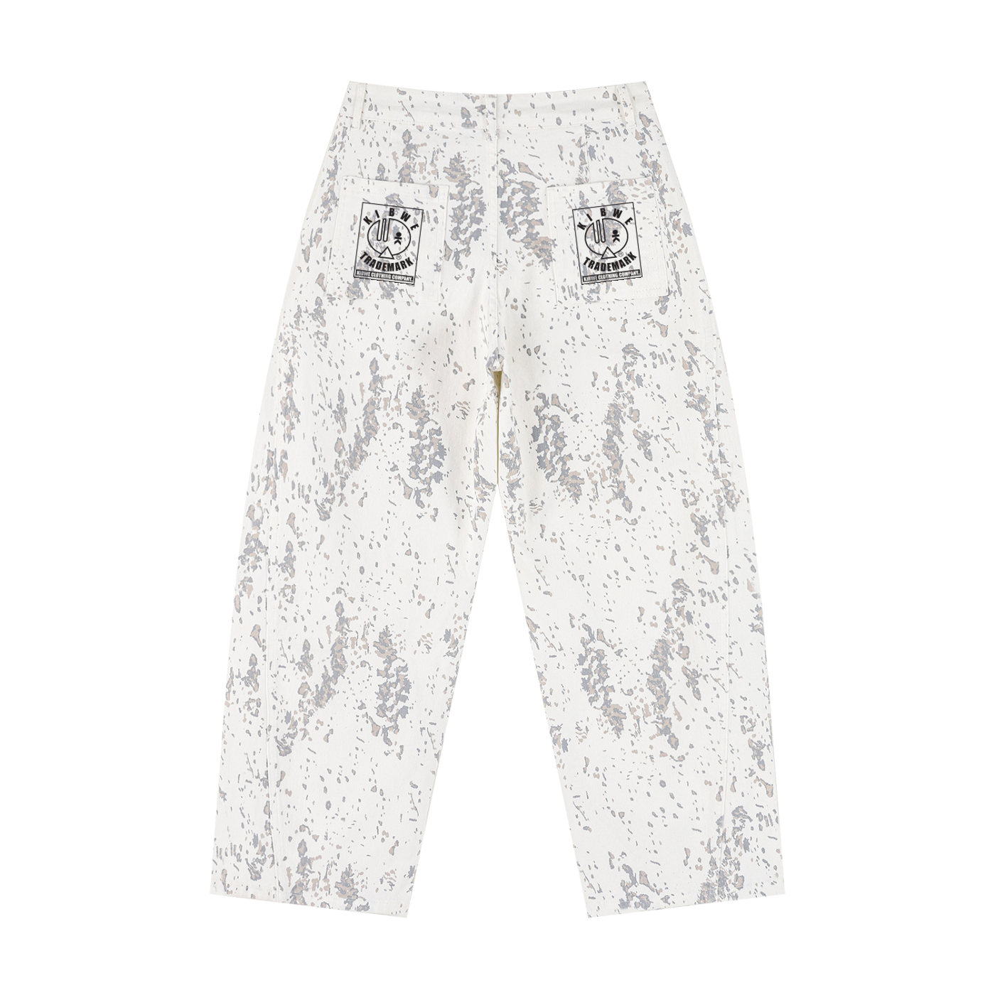 Women's Splatter Barrel Leg Jeans