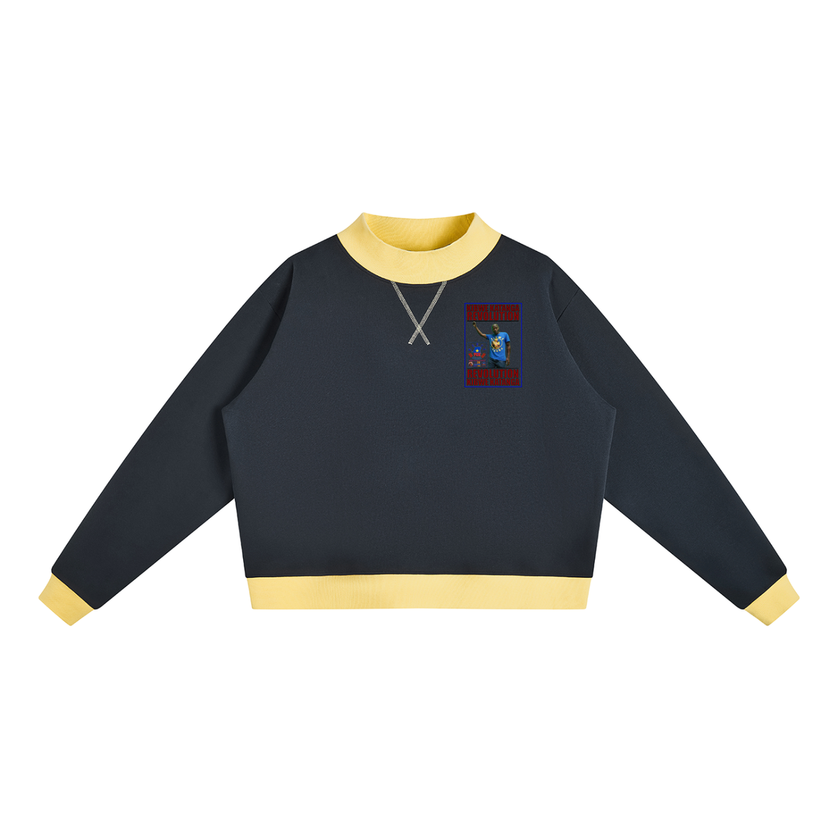 Women’s Mock Neck Crewneck Sweatshirt