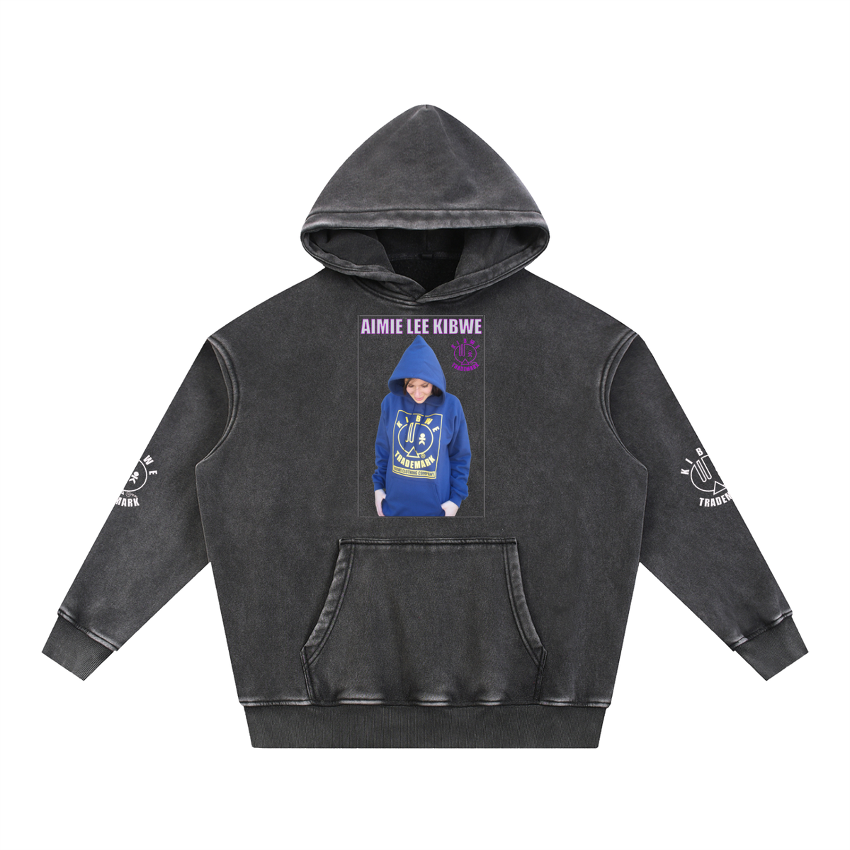 Snow Wash Fleece Oversize Hoodie