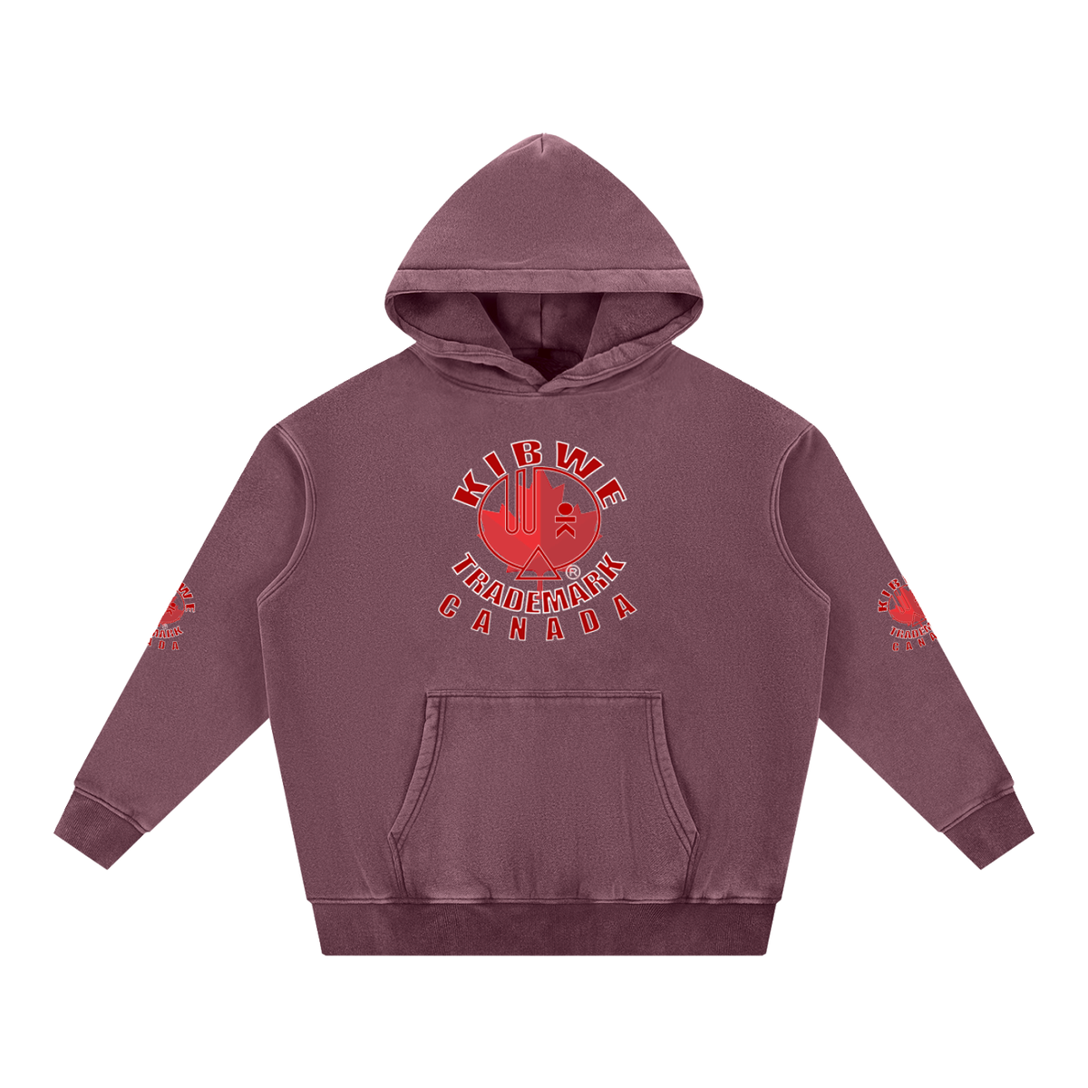 Snow Wash Fleece Oversize Hoodie