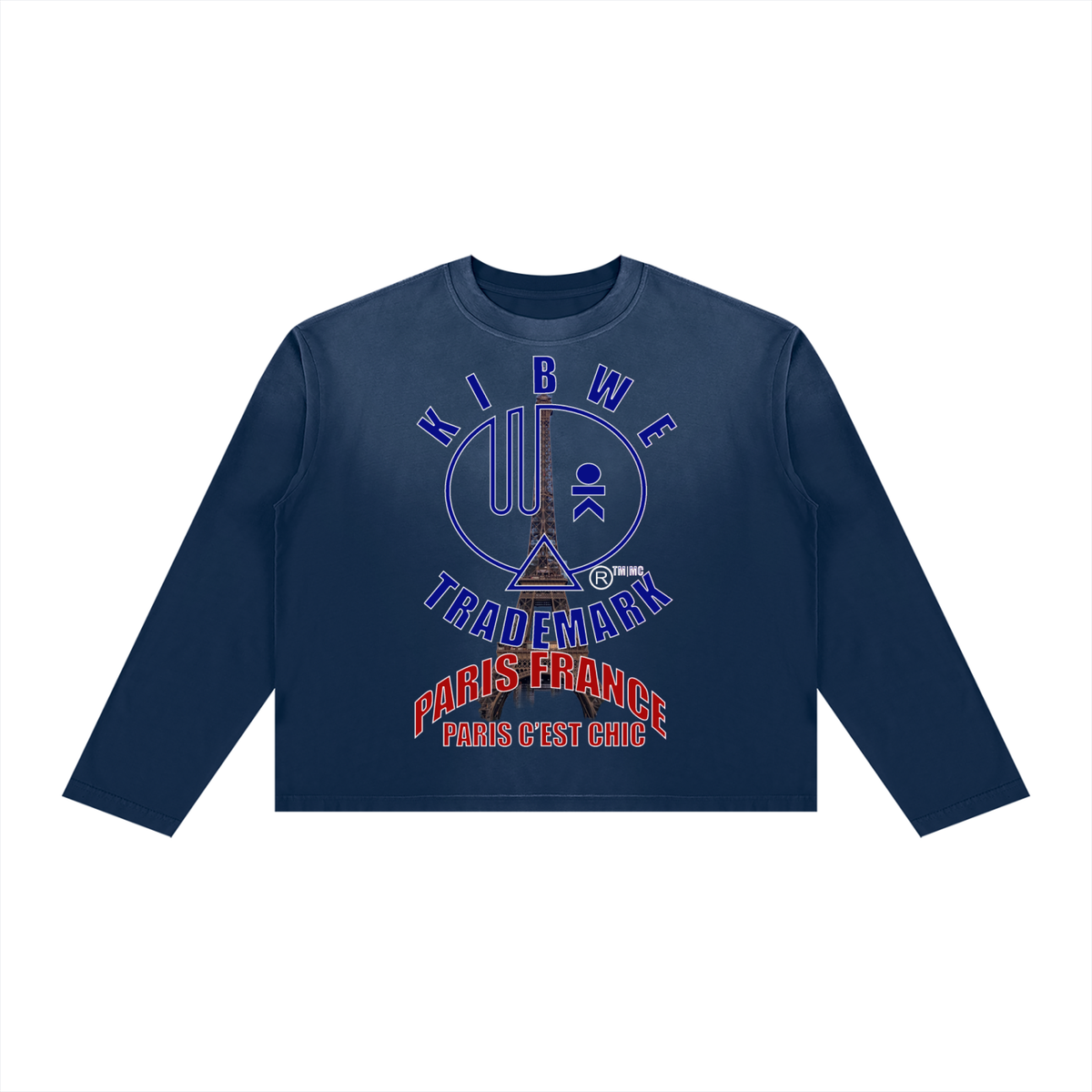 Unisex Sunfade Boxy Long Sleeve T-Shirt