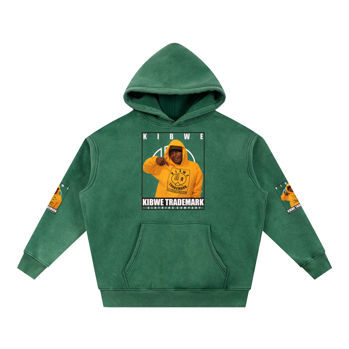 Snow Wash Fleece Oversize Hoodie