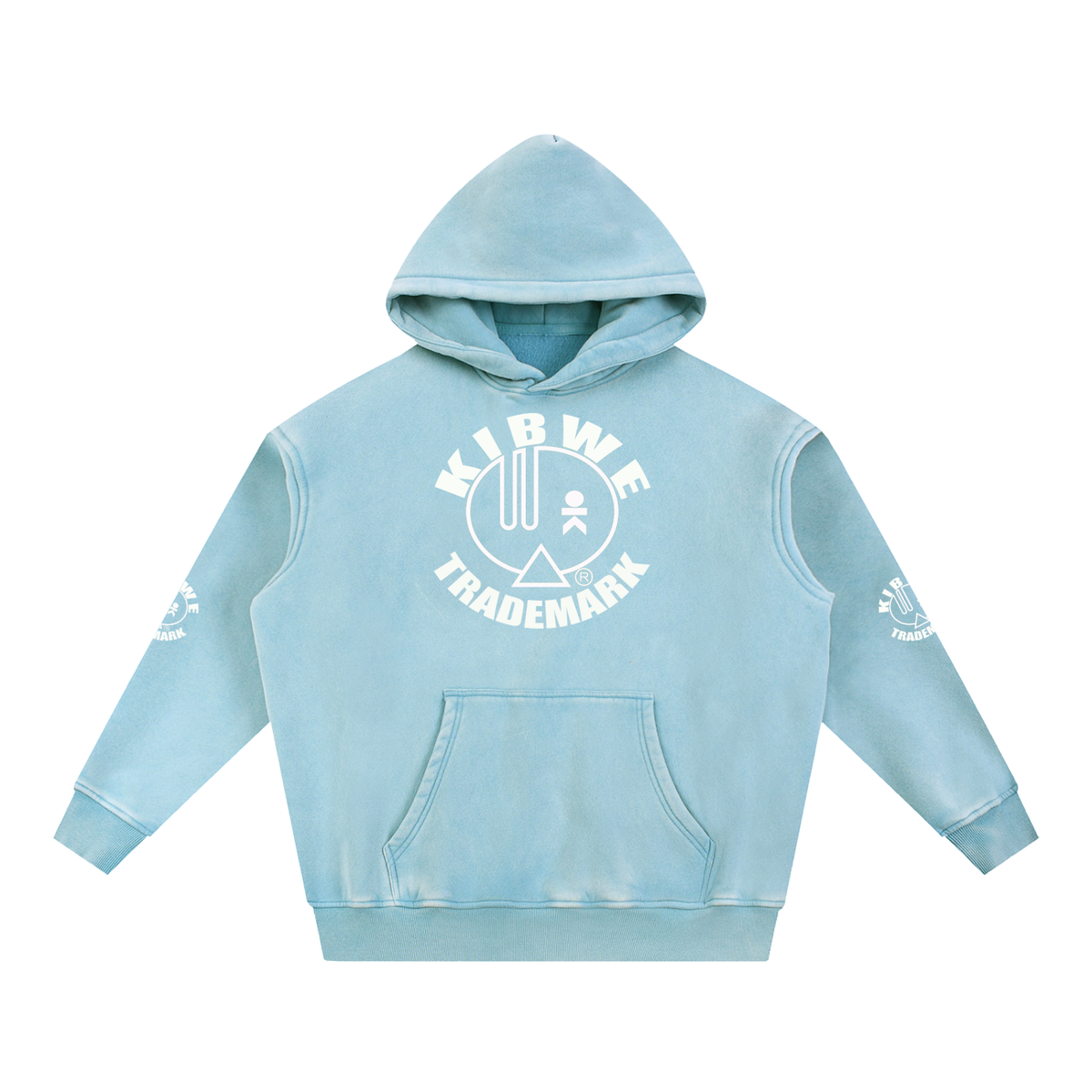 Snow Wash Fleece Oversize Hoodie