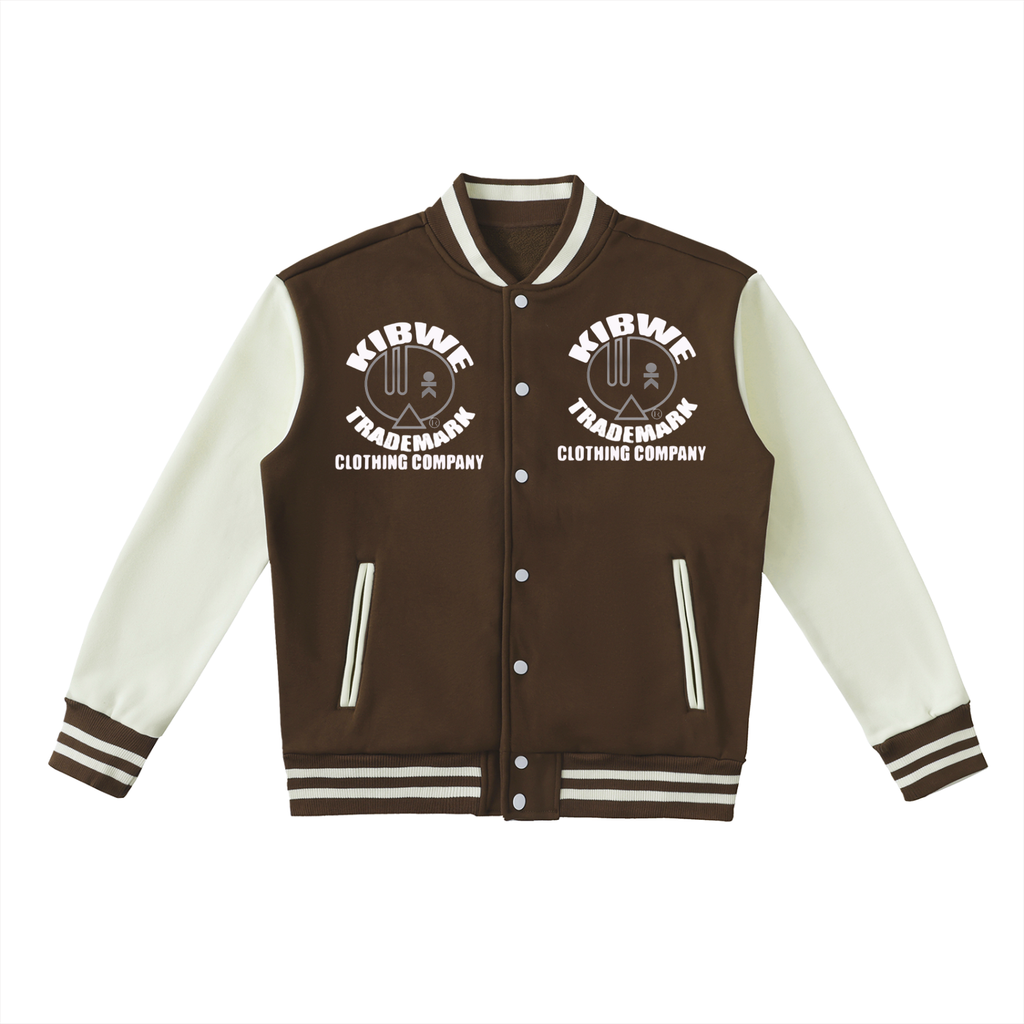 Two-Tone Fleeced Varsity Jacket