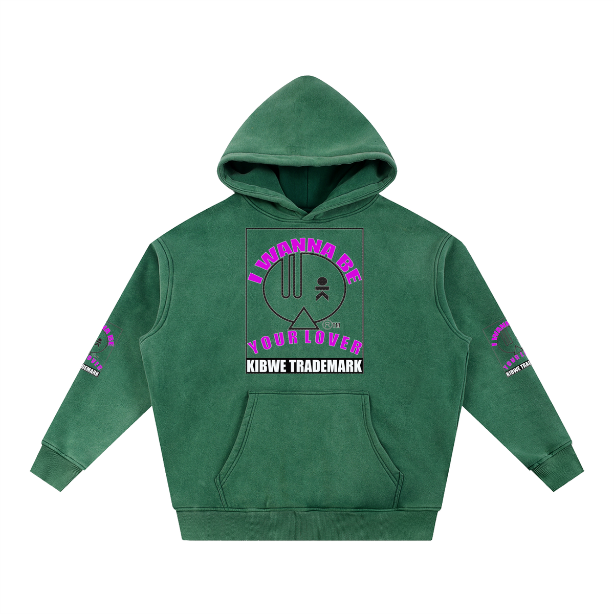 Snow Wash Fleece Oversize Hoodie