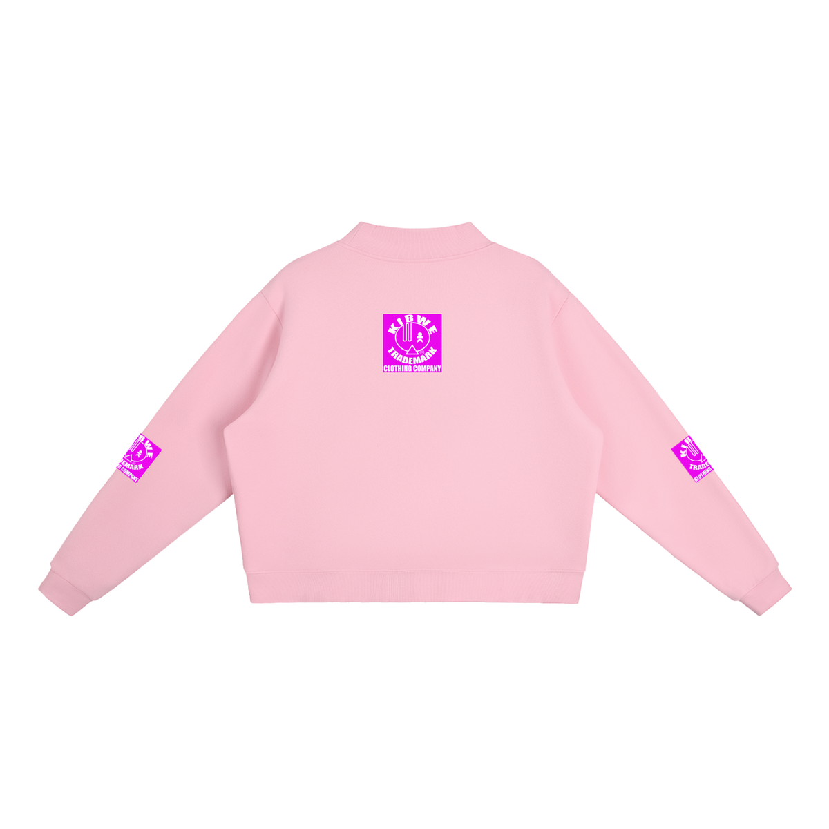 Essential Fleece Mock-Neck Crew Sweatshirt