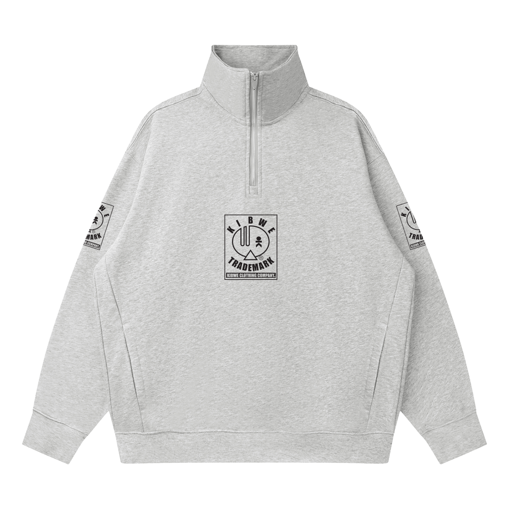 Quarter-Zip Drop Shoulder Sweatshirt