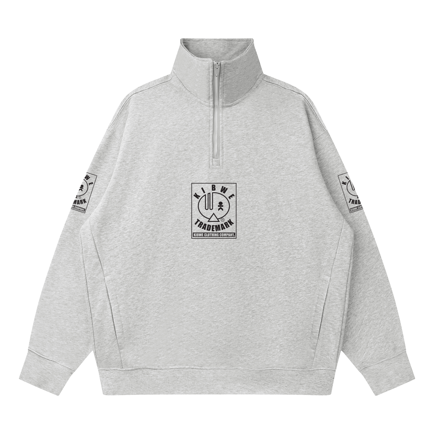 Quarter-Zip Drop Shoulder Sweatshirt