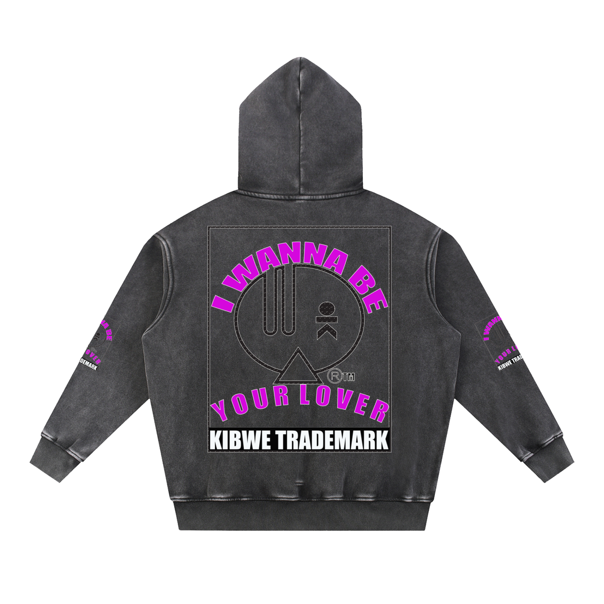 Snow Wash Fleece Oversize Hoodie