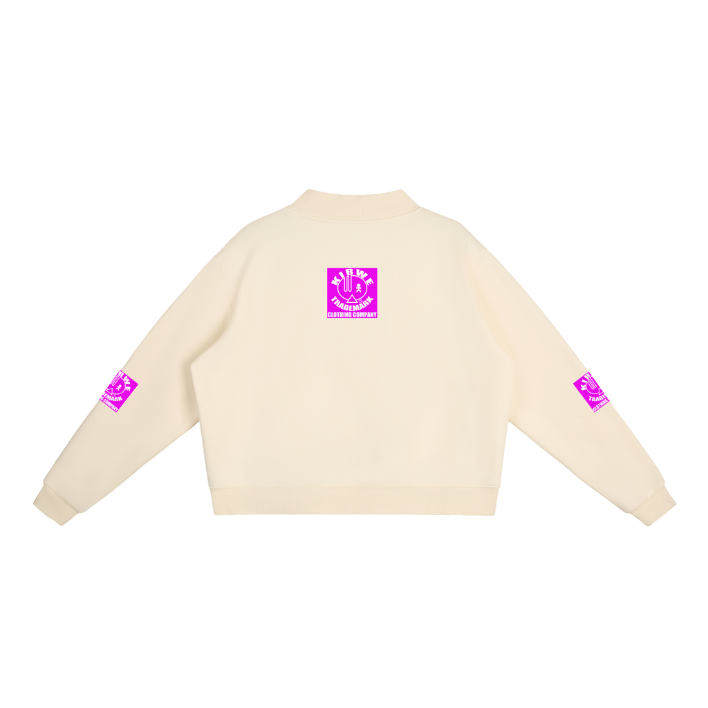 Essential Fleece Mock-Neck Crew Sweatshirt