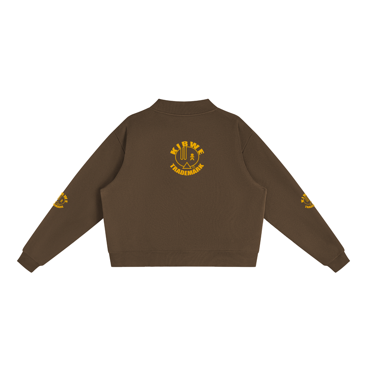 Essential Fleece Mock-Neck Crew Sweatshirt