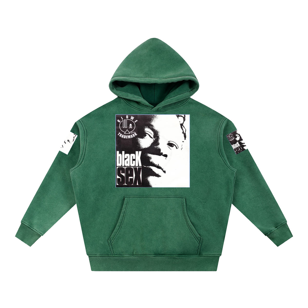 Snow Wash Fleece Oversize Hoodie