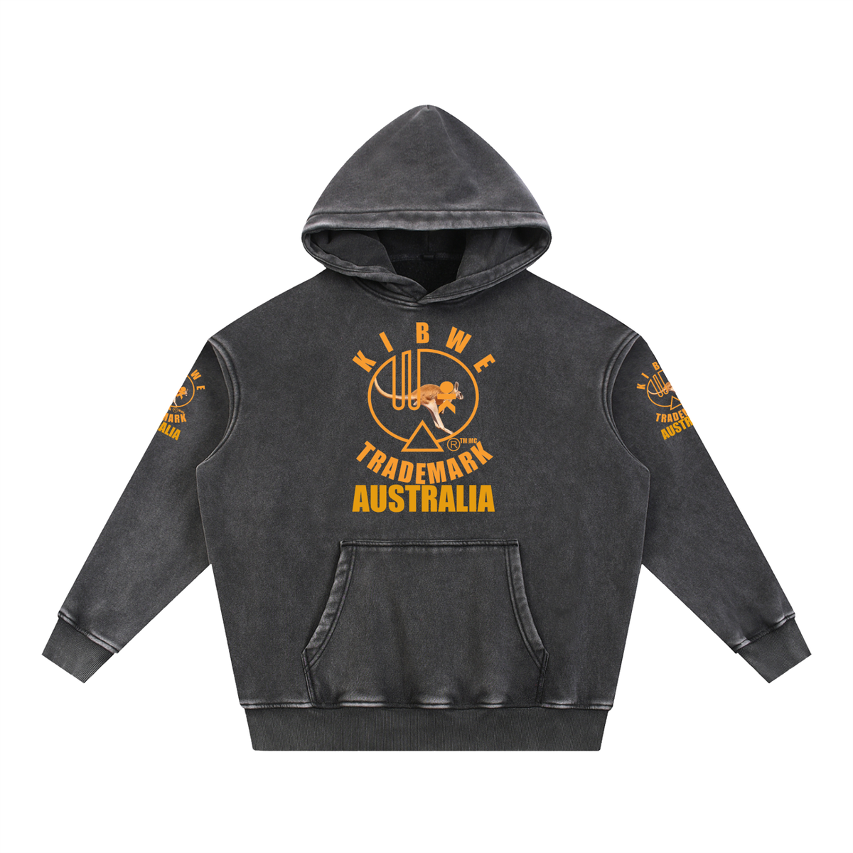 Snow Wash Fleece Oversize Hoodie