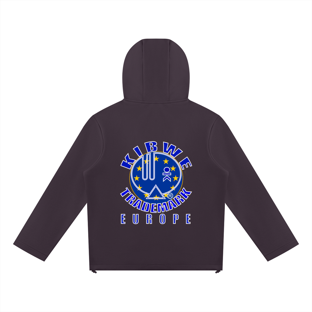 Unisex Paneled Full Zip Hoodie