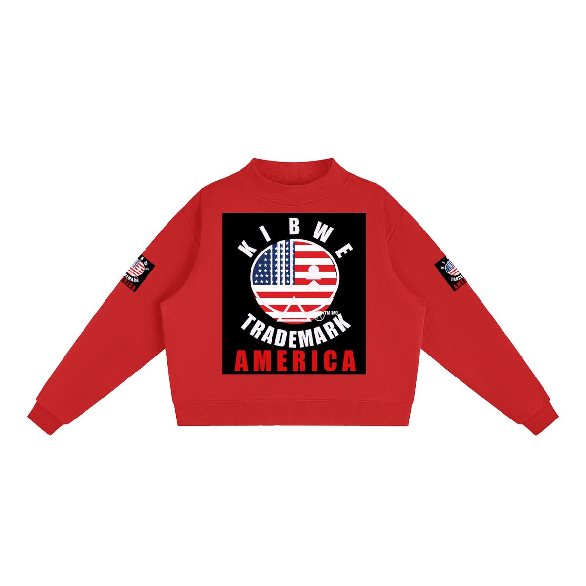 Essential Fleece Mock-Neck Crew Sweatshirt