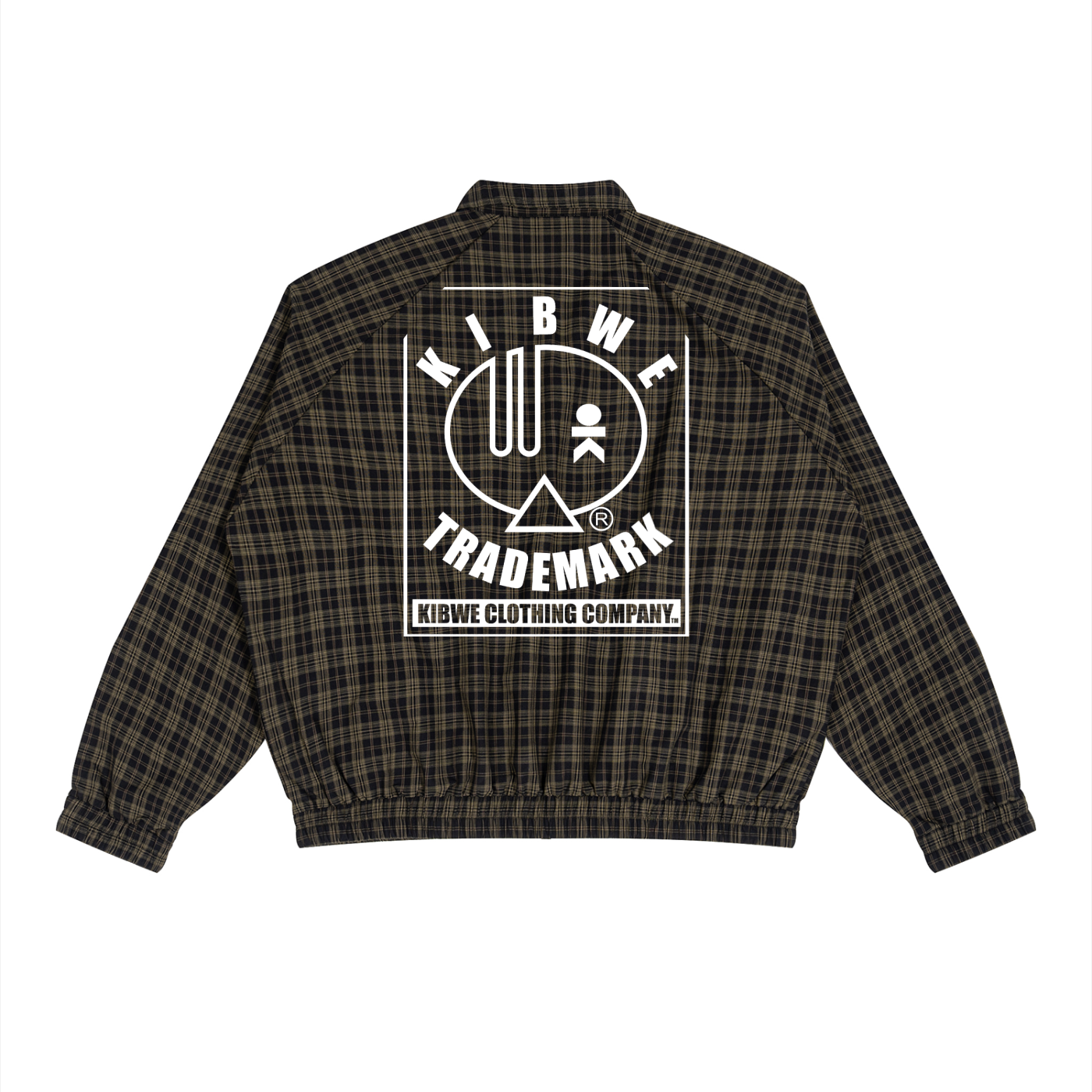 Unisex Plaid Full-Zip Track Jacket