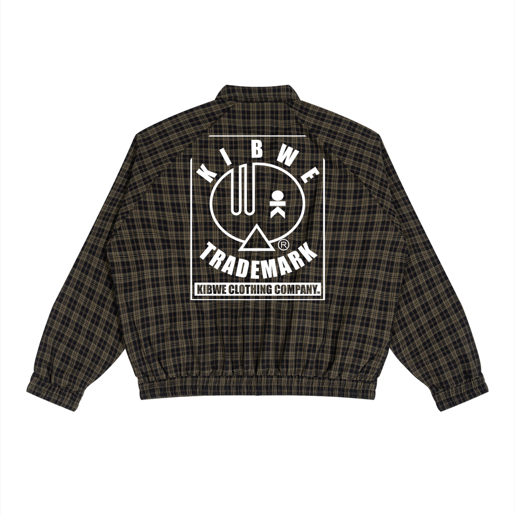 Unisex Plaid Full-Zip Track Jacket