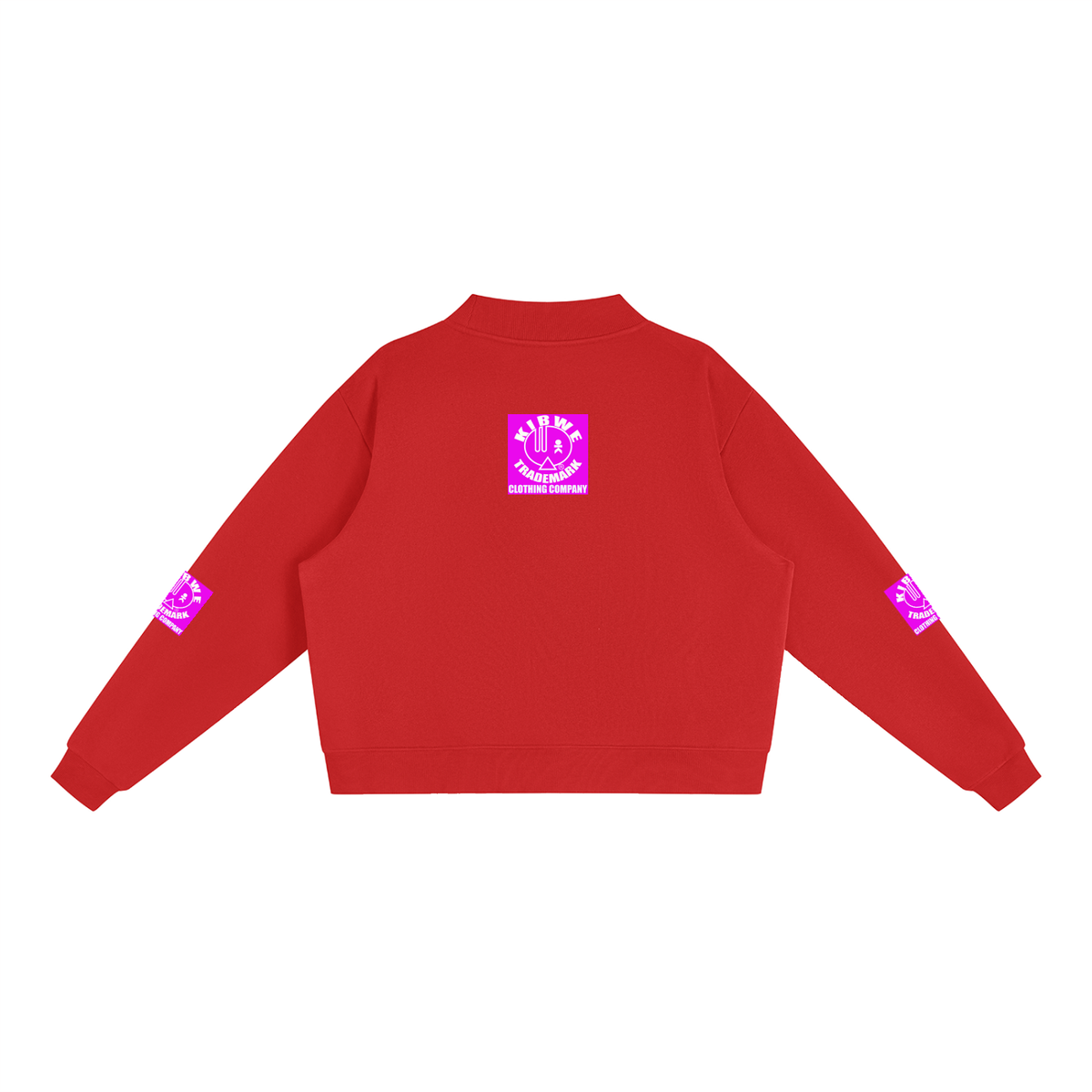 Essential Fleece Mock-Neck Crew Sweatshirt