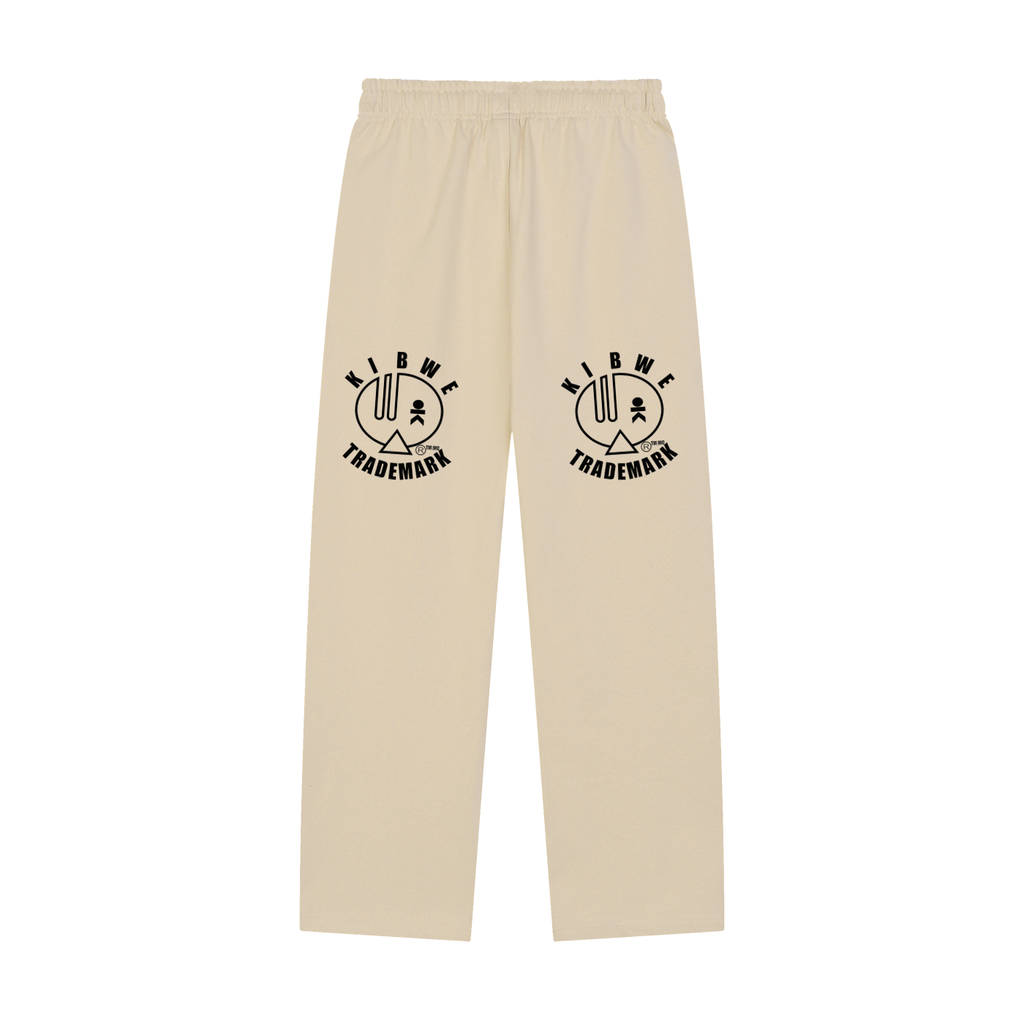 Solid Color Straight-Leg Sweatpants