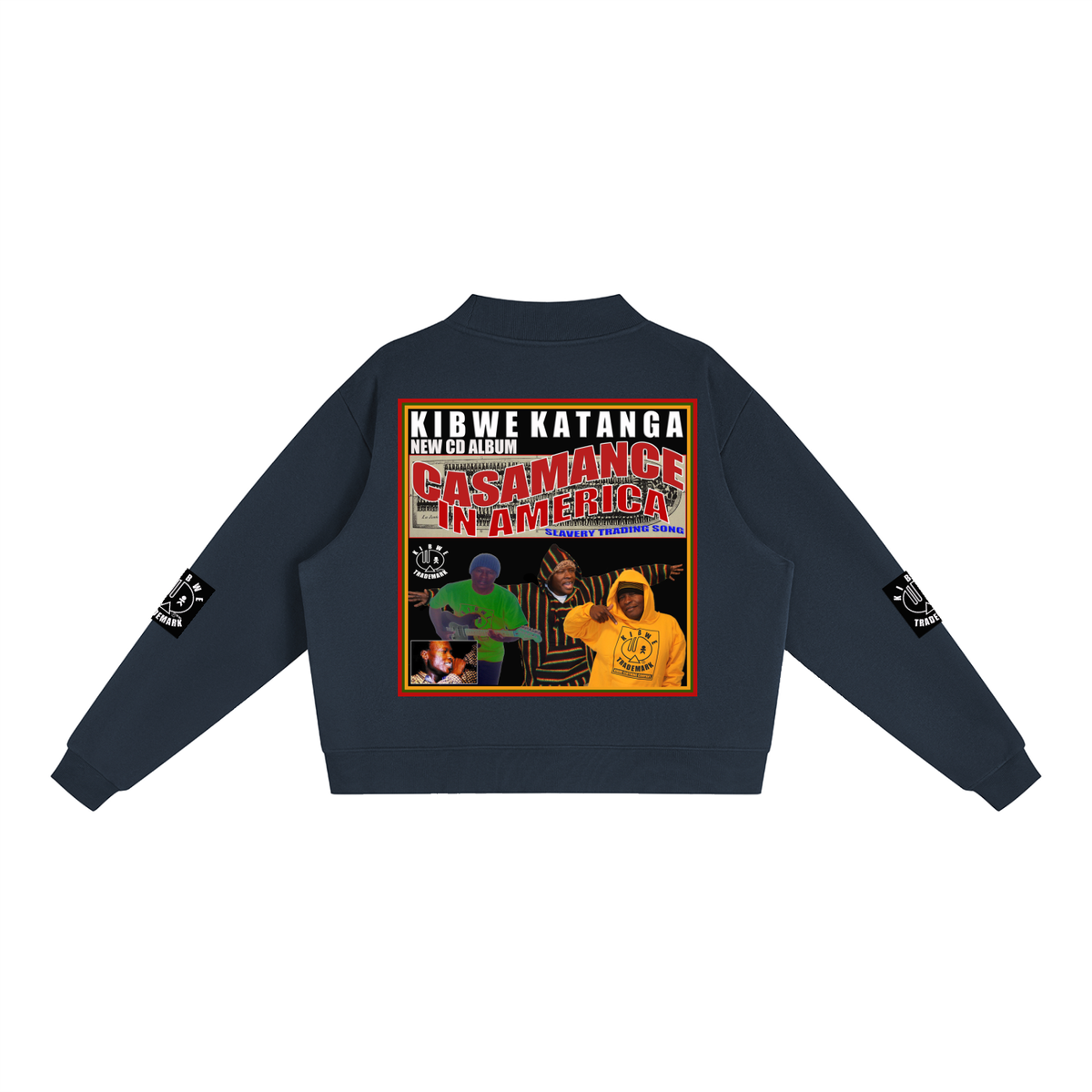 Essential Fleece Mock-Neck Crew Sweatshirt