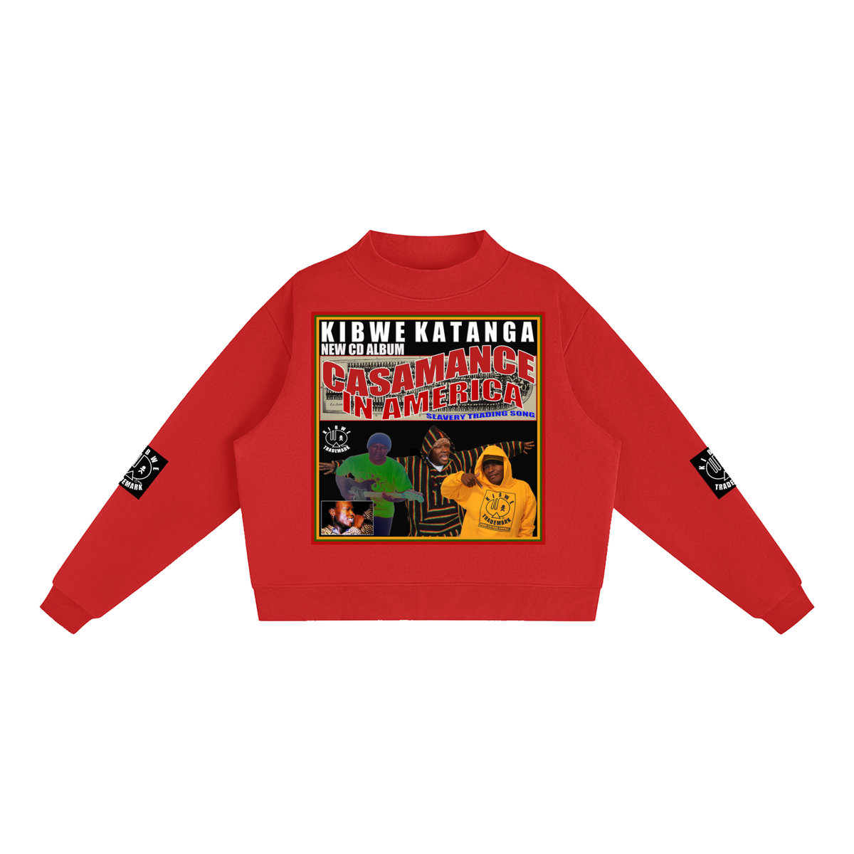 Essential Fleece Mock-Neck Crew Sweatshirt