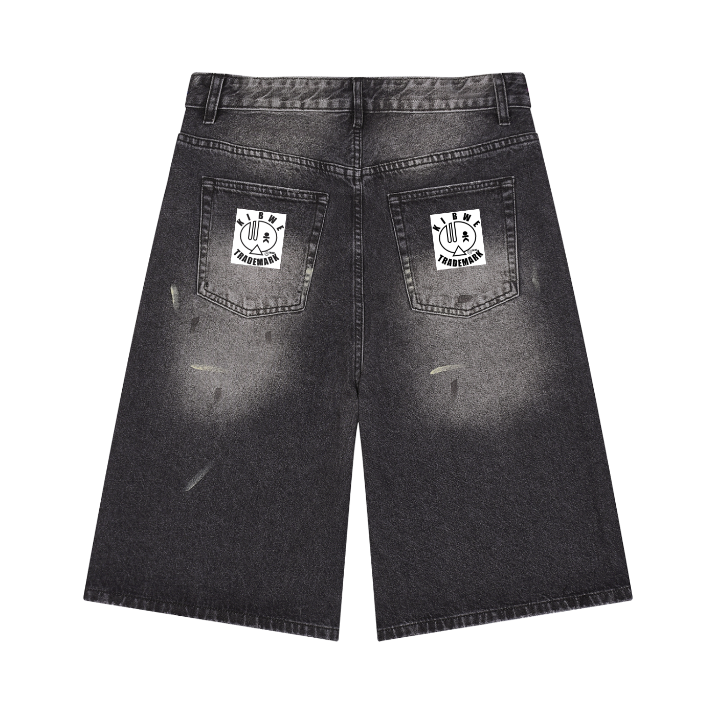 Men’s Vintage Wash Wide Leg Denim Shorts