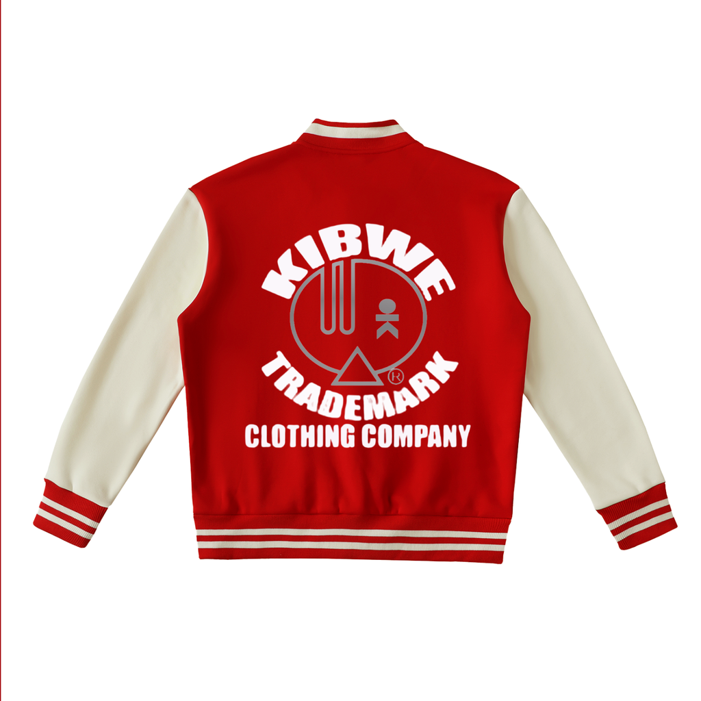 Two-Tone Fleeced Varsity Jacket