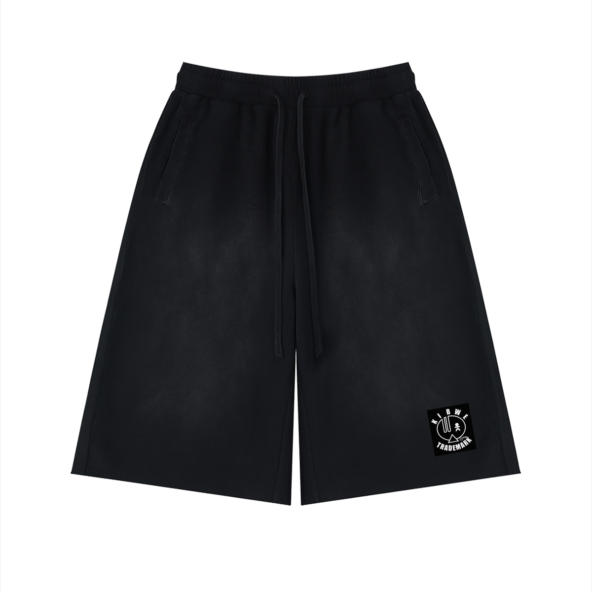 Unisex Sunfade Raw Edge Shorts